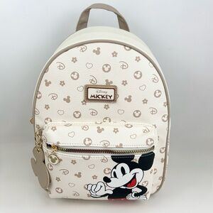 Primark Exclusive Disney’s Mickey Mouse Backpack New With Tags Tan and Ivory